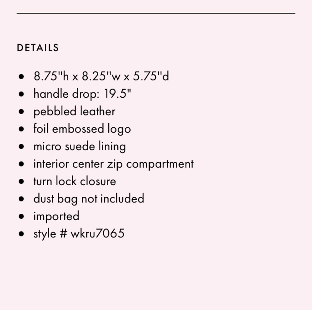 NWT Kate Spade Leather Marti Chevron Bucket XBody - Picture 13 of 15